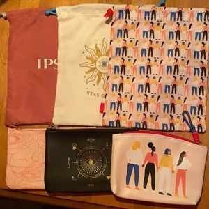 Set of 6 Ipsy bags. Bags only.